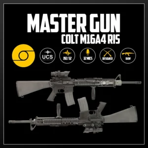 Master Gun | Colt M16A4 RIS | Sound Effect Library | Product Poster