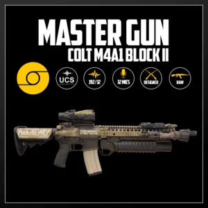 Master Gun | Colt M4A1 Block II | Sound Effect Library | Product Poster