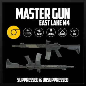 Master Gun | East Lake M4 Suppressed & Unsuppressed | Sound Effect Library | Product Poster