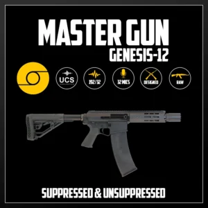 Master Gun | Genesis-12 Suppressed & Unsuppressed | Sound Effect Library | Product Poster