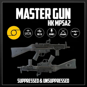 Master Gun | HK MP5A2 Suppressed & Unsuppressed | Sound Effect Library | Product Poster