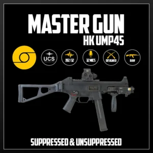 Master Gun | HK UMP45 Suppressed & Unsuppressed | Sound Effect Library | Product Poster