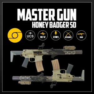 Master Gun | Honey Badger SD | Sound Effect Library | Product Poster