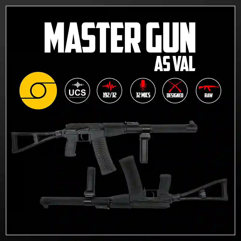 Master Gun | AS VAL | Sound Effect Library | Product Poster