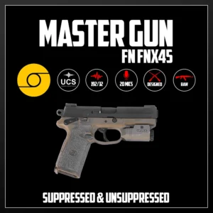 Master Gun | FN FNX45 Suppressed & Unsuppressed | Sound Effect Library | Product Poster