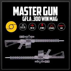 Master Gun | GFLA 300 Win Mag | Sound Effect Library | Product Poster
