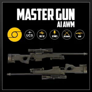 Master Gun | AI AWM | Sound Effect Library | Product Poster