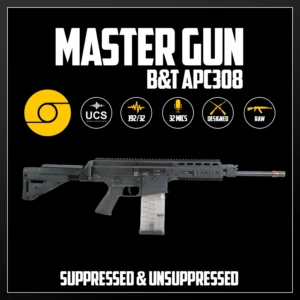 Master Gun | B&T APC308 Suppressed & Unsuppressed | Sound Effect Library | Product Poster
