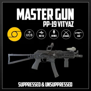 Master Gun | PP-19 Suppressed & Unsuppressed | Sound Effect Library | Product Poster