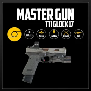Master Gun | TTI Glock 17 Combat Master | Sound Effect Library | Product Poster